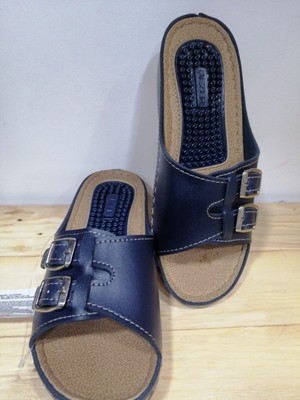 Gezer Yeni Sezon Ortopedik Rahat Taban Iki Tokalı Ayarlanabilir Kadın Günlük Terlik