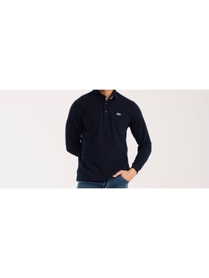 Lacoste  Polo Uzun Kol  Siyah Regular Fit