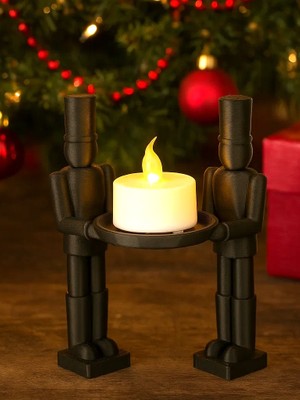 Oyuncak Kurşun Asker Şeklinde Mumluk