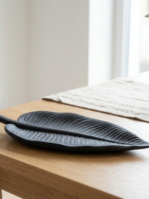 Yaprak Şeklinde Takı Tepsisi Masaüstü Organizeri