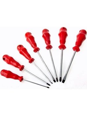 Just Cheap Store Mıknatıslı Düz Yıldız Tornavida Seti - 7 Parça