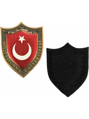 Çukurova Ütü Milli Savunma Üniversite Mont Arması 3D Plastik Tpu, Yeni Model Tip Cırtlı, Standart Ölçü