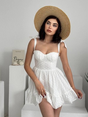 The Kethen Monika Omuz Bağlamalı Elbise