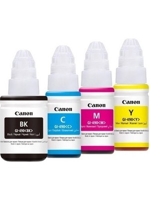 Canon GI-490 / Pixma G1400 / G2400 / G3400 Set Mürekkep