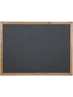 Feyza Design Duvara Monte Ahşap Çerçeve Laminat Kara Yazı Tahtası 60X90