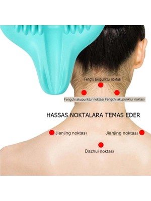 Just Cheap Store Ortopedik Servikal Boyun Masaj Yastığı Dik Duruş Destekleyici Omurilik Hörgüç Giderici Rahatlatıcı