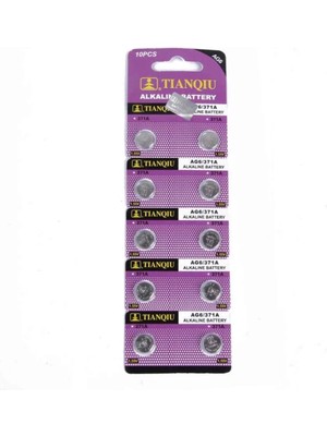 Just Cheap Store Tıanqıu Ag6 LR920/371 Alkalin 10'lu Düğme Pil