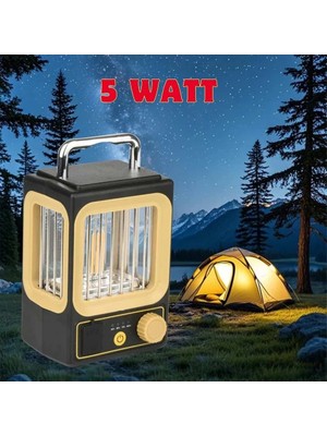 Just Cheap Store Ampul Solar Şarj Edilebilir 12 LED 1 Rustikli LED Kamp Lambası