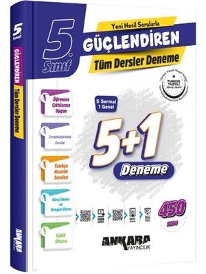 Zümrüt Kırtasiye Ankara 5. Sınıf Güçlendiren 5 + 1 Tüm Dersler Denemeleri Ankara Y