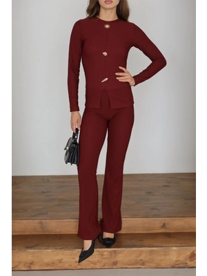 isiltikidsmoda Ottoman Alt Üst Takım Bordo PT510442