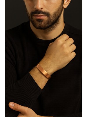 %100 Saf Bakır Düz Bileklik Sade Bakır Bileklik Düz Bakır Kelepçe