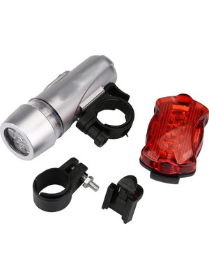 Pazarcan Bisiklet Ön ve Arka Lamba Seti Multi Fonksiyonlu - Gri