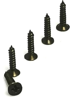 Just Cheap Store Klips, Menteşe, Ayak Vidası 2,2x7,5mm Çelik - Siyah 100 Adet