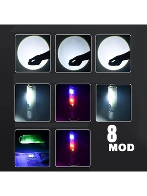 Pazarcan 2023 Seri 8 Şarjlı Yeni Nesil El Feneri WT-609