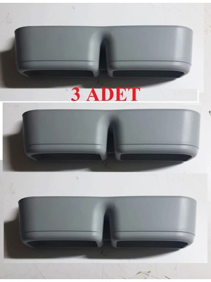 Pazarcan 3 Adet Banyo Terlik Tutucu - Kapı Arkası Pratik Raf - Terlik Tutucu