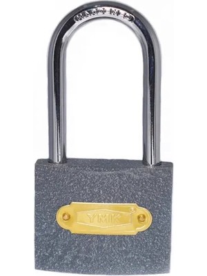 Just Cheap Store Eko Gri Döküm Uzun Kancalı Asma Kilit 63MM