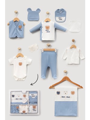 NEU KIDS %100 Pamuk Bear 10 Lu Hastane Çıkışı Yenidoğan