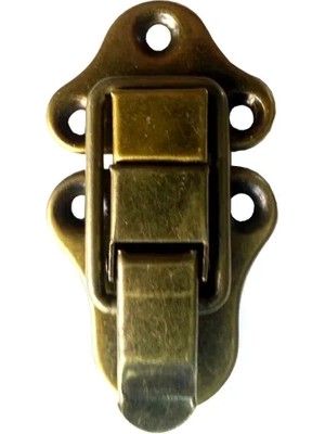 Just Cheap Store Sandık, Kutu Klipsi, Ön Kilidi - 72X40MM, Antik, 1 Adet