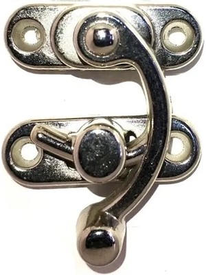 Just Cheap Store Yay Gözü, Ahşap Kutu Klipsi - Küçük 28X33 Mm, Nikel 1 Adet