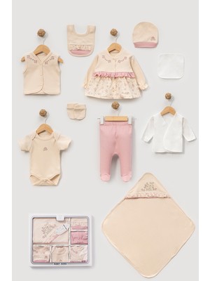 NEU KIDS Kutulu- %100 Pamuk 10 Lu Hastane Çıkışı Yenidoğan Set