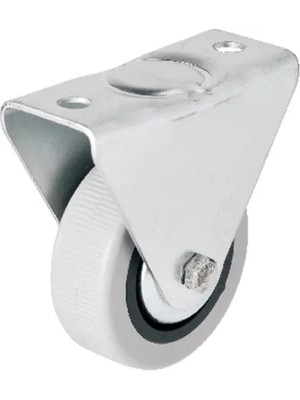 Just Cheap Store 106 - 50 mm Sabit Kapaklı Gri Pvc Teker