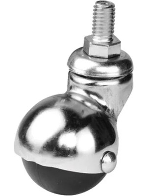 Just Cheap Store 205 - 40 mm Küre Krom Vidalı Teker 4 Adet