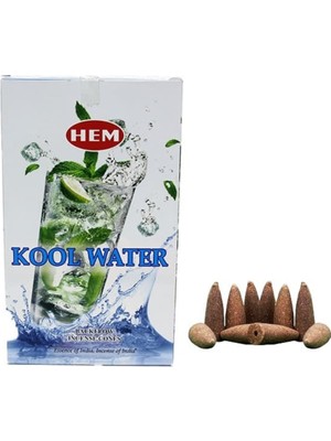 Lorvento Kool Water Backflow Konik Tütsü 120 Adet – Şelale Buhurdanlık Geri Akış Tütsüsü