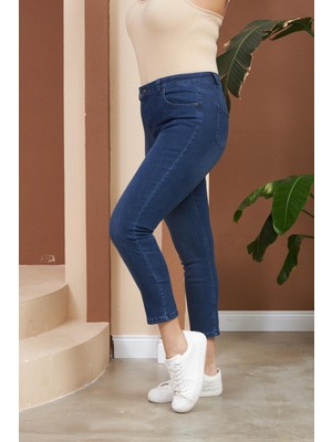 Rmg Büyük Beden Bilek Paça Pantolon Lacivert