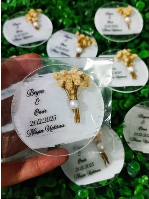 Düşler Tasarım Evi Pleksi Magnet Hediyelik - 15 Adet (Kişiye Özel)