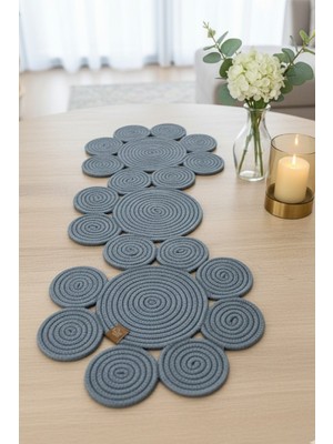 Bhr Creative Jüt Hasır Venüs Serisi Masa Örtüsü Runner,masa Örtüsü,sehpa Örtüsü Runner 33X125 cm