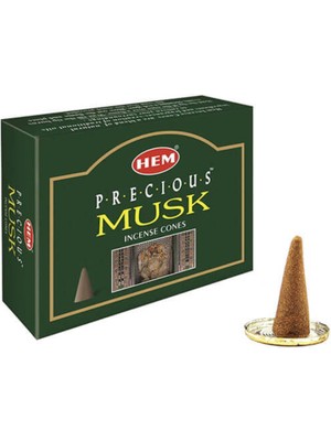 Lorvento Precious Musk Konik Tütsü Seti (120 Adet) – Metal Altlıklı, Oryantal Misk Nota