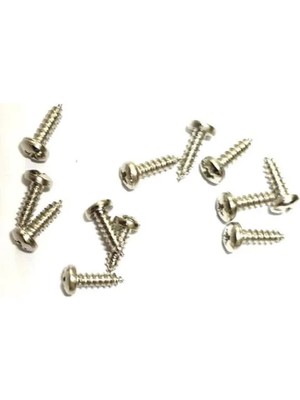Just Cheap Store Klips, Menteşe, Ayak, Ysb Sac Vidası - 2,9x9,5mm Nikel, 100 Adet
