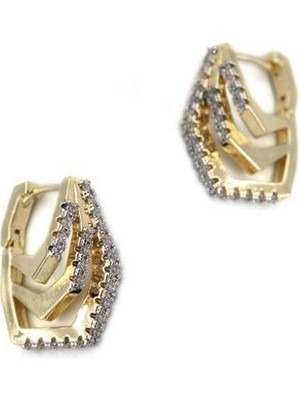 NW NessiWorld Çoklu Halka Küpe - Altın