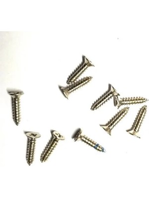 Just Cheap Store Klips, Menteşe, Ayak, Ağaç, Sunta Vidası 2,2x9,5mm - Nikel 100 Adet