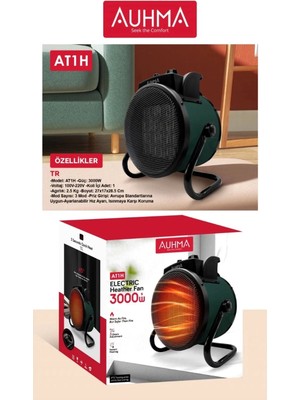 Pazarcan Güçlü 3000 Watt Taşınabilir Elektrikli Portatif Isıtıcı Soba Sıcak Hava Üfleyen Fan Radyatör