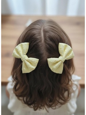 Toka Delisi Fisto Iıkili Kombin El Yapımı Sarı Fiyonklu Toka, Kına Nikah Kiz Cocuk Toka, Özel Tasarım Toka