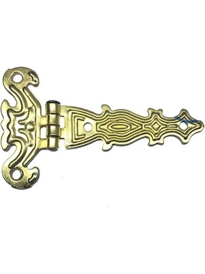 Just Cheap Store Dekoratif, Sac Tek Kuyruklu Menteşe - 40X68 Mm, Küçük, Sarı, 1 Adet