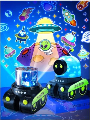 Just Cheap Store Robot Tasarımlı Projektör Gece Lambası