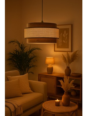 Feyza Design Şık Hasır Kumbeji Dopia Selva Avize ile Evinize Sıcaklık Katın