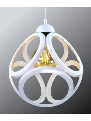 Feyza Design Şık Modern Çember Küp Sarkıt Avize, Ev ve Ofis Için Ideal Seçim