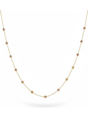 PIEDORA GOLD 14 Ayar Altın Toplu Zincir Kolye – Minimal ve Zarif Tasarım