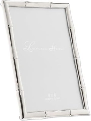 Storemax Frames 710146 Bilderrahmen, Bambus, Metall, 10 x 15 Cm, Silberfarben