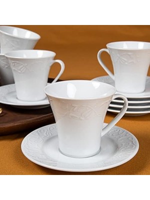 Storemax Dalı 12 Parça 6 Kişilik Çay Fincanı Takımı