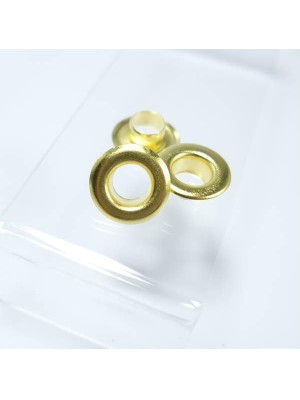 Storemax Kuşgözü No.31 (17MM) Kendin Yap Kiti, El Örgüsü, Kağıt Ip, Ip Vs. Kumaş, Deri Vs. Dikim Çantalar Için Çekiçle Uygulama Aparatları ve 7 Adet Kuşgözü Takım-Paslanmaz Pirinç (Gold)