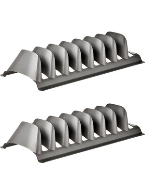 Storemax Dolap Içi Tencere Tava Kapağı Tabak Düzenleyici Sepet Tabaklık Bulaşıklık Mutfak (Gri 2'li)