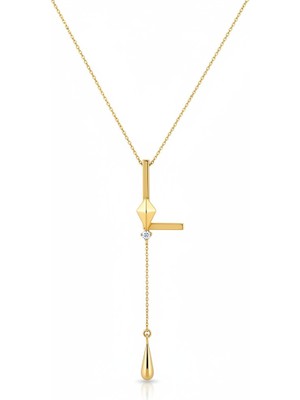 PIEDORA GOLD 14 Ayar Altın Harf Kolye