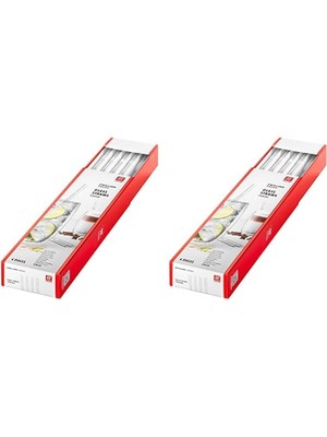 Storemax Sorrento Şeffaf Cam Pipet, Düz 2li Paket