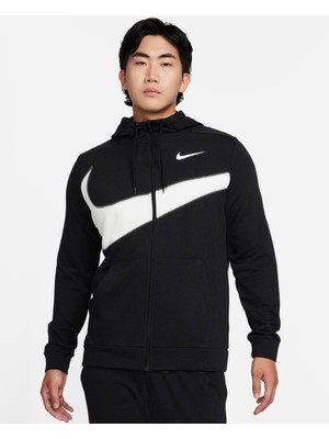 Nike Dri-Fit Fleece Full Zip Energy Erkek Siyah Günlük Sweatshirt