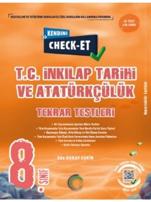 Storemax 8 Sınıf Kendini Check-Et Inkılap Tarihi Soru Banka