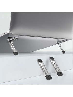 Storemax Cep Telefonu ve Dizüstü Bilgisayar Standı | Katlanabilir Ince Metal Braket | Taşınabilir, Ergonomik Laptop ve Telefon Standı | Masaüstü Çok Amaçlı Destek 1 Adet Ayak